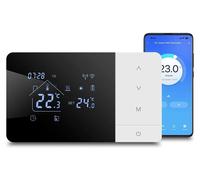 Thermostat intelligent pour chaudière à gaz, compatible Tuya, contrôle via application etvocale, alimenté par batterie/USB