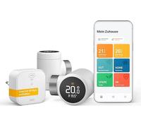 Thermostat intelligent pour radiateur tado° X – Kit de démarrage avec Bridge X, contrôle du chauffage via l'application et enceinte connectée, non compatible avec la version V3+