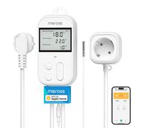 Thermostat intelligent prise connectée - 16 A - 2,4 GHz - Sonde étanche - Écran rétroéclairé