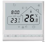 Thermostat intelligent programmable 5+2, 16 A, pour chauffage électrique, installation facile, écran LCD, régulateur de