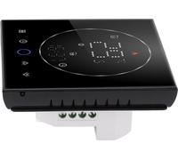 Thermostat intelligent sans fil pour la maison Thermostat programmable précis Thermostat mural pour chaudière AC95?240V Carré Noir