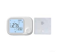 Thermostat intelligent sans fil pour système Tuya avec prise en charge du signal RF 433 et commande vocale Alexa avec écran tactile complet pour régulation du chauffage et du refroidissement de la