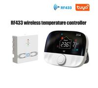 Thermostat intelligent sans fil RF433 régulateur de température programmable pour chauffage de pièce avec chaudière à gaz actionneur