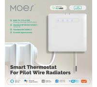 Thermostat intelligent Wi-Fi pour fil pilote, application de surveillance de l'électricité, prise en charge du chauffage, télécommande, Google Home, Alexa power monitor