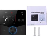 Thermostat Matter sans fil pour chauffage domestique à eau/chaudière à gaz avec application etpar assistant vocal, écran tactile LED numérique coloré, bouton réglable, température précise, montage mur