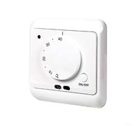Thermostat mécanique réglable - Régulateur de chauffage au sol programmable - Montage mural - Contrôle de la température ambiante pour la maison, le bureau industriel