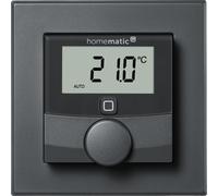 Thermostat mural Homematic IP avec capteur d'humidité, anthracite HmIP-WTH-A