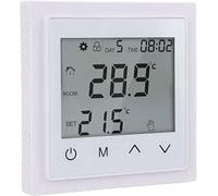 Thermostat mural numérique avec écran tactile - pour chauffage au sol - Régulateur de température pour la maison et le chauffage