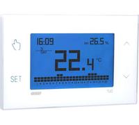 Thermostat numérique avec écran tactile, programmation hebdomadaire, 230 V, blanc