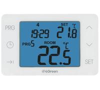 Thermostat numérique, écran tactile alimenté par batterie, pour chaudière, programmation hebdomadaire, à fixer au mur