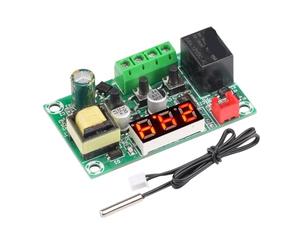 Thermostat numérique LED W1209, 5 pièces, contrôleur de température, module de commutation, capteur NTC étanche, AC 110-220 V(Red)