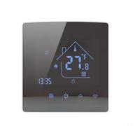 Thermostat numérique pour chauffage au sol, écran tactile 86 mm | Compatible avec les systèmes électriques 3 A et 16 A, précision ± 1 °C, acrylique anti-rayures, hystérésis intelligent pour