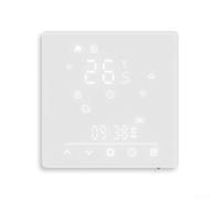Thermostat Numérique pour sol Chauffant pour tuya 88x88mm Écran Couleur | Protocole pour tuya, écran couleur tactile, contrôle pour chauffage pour sol, surveillance humidité, design bordure