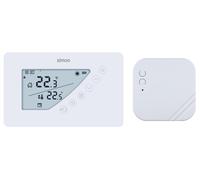 Thermostat numérique, programmable, sans fil, de couleur blanche