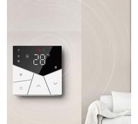 Thermostat Numérique WiFi Programmable 7 Jours Écran Tactile(water) | Programmation 7 jours, écran tactile large, connexion WiFi, modes capteur multiples, mémoire après coupure