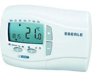 Thermostat programmable numérique Eberle, régulateur d'ambiance, pile 7...32 °C, 1 contact inverseur, sans potentiel, 1 pièce.