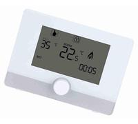 Thermostat programmable pour chaudière murale, écran LCD, blanc