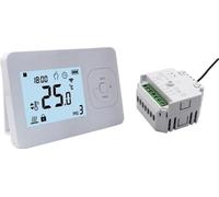 Thermostat programmable sans fil - Blanc - Puissance 1200W, design compact