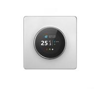 Thermostat programmable WiFi intelligent avec affichage numérique et éclairage d'ambiance pour chauffage au sol à eau ou systèmes de chaudière à gaz, blanc (chauffage électrique)