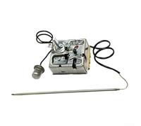 Thermostat réglable 0-40 °C pour radiateur soufflant 15 kW 16 A 400 V Interrupteur thermique avec arrêt de sécurité à 140 °C, construction en métal pour contrôle du système de chauffage