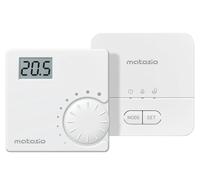 Thermostat sans fil pour chaudière, de couleur blanche, avec une plage de réglage de 5 à 35°C, à fixer au mur