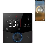 Thermostat sans fil pour le chauffage de l'eau de la maison avec APP et contrôle par assistant vocal Écran tactile numérique LED coloré Bouton réglable Contrôle précis de la température Thermostat AC 