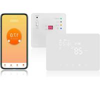 Thermostat sans fil - Thermostat intelligent pour pièce - Contrôle du chauffage - Contrôle via application - Plage de température : 5-35°C - Blanc