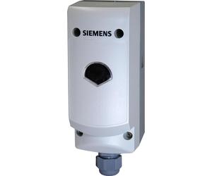 Thermostat-sonde de température Siemens, plage de fonctionnement de 15 à 95°C, modèle RAKTW1000HB, avec tube de protection, 1 pièce.