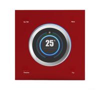 Thermostat WiFi Intelligent avec Écran Tactile et Lumière d'Ambiance(Red) | Écran TFT 1.32 pouces, commande tactile intuitive, lumière d'ambiance , design , contrôle précis