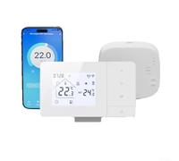 Thermostat WiFi intelligent pour chaudière à gaz et chauffage au sol, contrôleur de température sans fil avec horaire de 7 jours, commande vocale compatible avec l'application Alexa Google Home pour