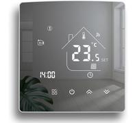 Thermostat WiFi Intelligent Tuya,Écran Miroir Thermostat Chaudière à Gaz,Thermostats Connecté,Régulateur de Température Ambiante,programmable,Compatible avec Alexa, Google Home,3A