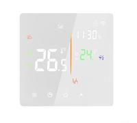 Thermostat WiFi programmable pour application Tuya avec mode économie d'énergie, compatible avec l'eau au sol électrique et le chauffage de la chaudière (chauffage électrique blanc 16 A)