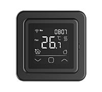 Thermostat WiFi Riberger C16 pour chauffage au sol, numérique WiFi, noir, thermostat d'ambiance 230 V avec capteur pour chauffage au sol électrique