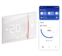 Thermostat WLAN Smarther2, à encastrer, blanc, contrôle via application