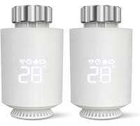 Thermostatique Connectée et Intelligente,Contrôle par Application | Smart Thermostat Radiateur Connecté,Installation Facile,économie d'énergie,Compatible avec Alexa et Google Home, Programmable