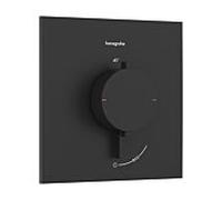 Thermostatique encastré Hansgrohe Ecostat Comfort E 33710670, pour 1 sortie, 25,4 l/min, noir mat