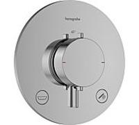 Thermostatique encastré Hansgrohe Ecostat Comfort S 33718000, pour 2 sorties, 23 l/min, EN 1717, chromé