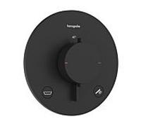 Thermostatique encastré Hansgrohe Ecostat Comfort S 33718670, pour 2 sorties, 23 l/min, EN 1717, noir mat