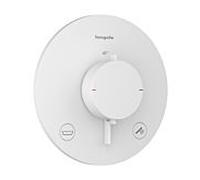 Thermostatique encastré Hansgrohe Ecostat Comfort S 33718700, pour 2 sorties, 23 l/min, EN 1717, blanc mat