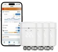Thermostats de radiateur intelligentes, contrôle automatique de la température, économie d'énergie, lot de 4