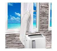 TheStriven Joint de fenêtre flexible pour climatiseur mobile et sèche-linge - Kit de joint de fenêtre pour climatiseur portable - Avec fermeture éclair et sangle de fixation adhésive (400 cm)