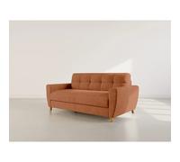 Thibault - Canapé lit 3 places convertible express couchage quotidien 140 cm matelas 18 cm