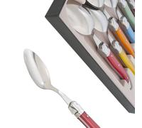 THIERS IFORGE - Coffret de 6 Cuillères à soupe laguiole coloris assortis