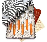 THIERS IFORGE - Coffret de 6 fourchettes laguiole ABS de couleur orange