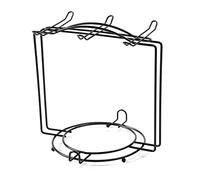 THINCAN Étagère de vidange de cuisine pour café tasse en verre porte-assiette support de plateau de vidange organisateur étagère d'affichage suspendue avec 6 crochets