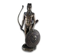 Things2Die4 Veronese Design Statue de Dieu Romain/Grec Apollon avec Bouclier et nœud Bronze