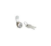 THIRARD Batteuse avec Came, Nickelé, Longueur 9,7 mm, ép.1 à 10 mm Maxi | Pour Boîte aux Lettres, 2 Clés, Réversible Droite/Gauche, 1 Point de Fermeture, Zinc, Finition Nickelée, Garantie 2 Ans