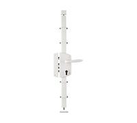 THIRARD Boîtier de Serrure 3 Points en Applique à Fouillot, Gauche, Blanc | Modèle Melissa, Pour Porte d'Entrée, Axe 50 mm, Entraxe 70 mm, Carré 7 mm, 85x174 mm, Acier, Finition Verni, Garantie 5 Ans