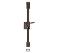THIRARD Boîtier de Serrure 3 Points en Applique à Fouillot, Gauche, Marron | Modèle Beluga, Pour Porte d'Entrée, Axe 45 mm, Entraxe 70 mm, Carré 7 mm, 75x130 mm, Acier, Finition Verni, Garantie 5 Ans