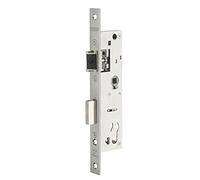THIRARD Boîtier de Serrure à Cylindre pour Porte d'Entrée, Axe 30 mm, Gris | Entraxe 70 mm, Carré 8 mm, Bouts Carrés, 45x194 mm, Réversible Droite/Gauche, 1 Point de Fermeture, Zinc, Finition Zingué